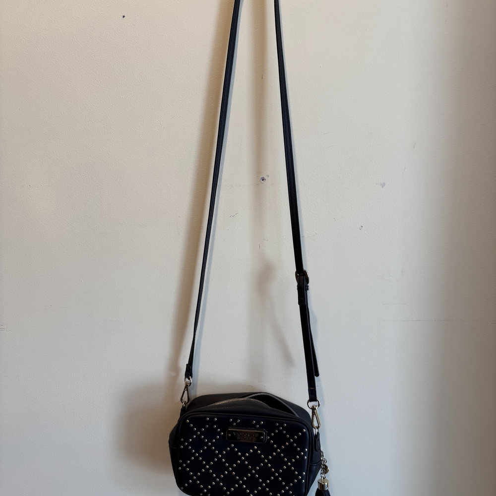 Victoria's Secret Black Crossbody Bag with Stud Accents